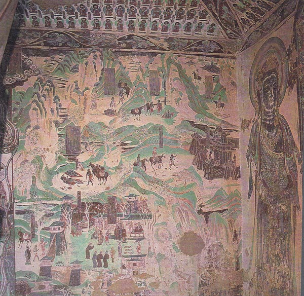 Buddhist wall painting